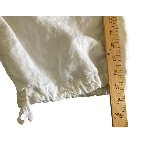 Zara women’s linen blend cargo trousers white beachy pants sz XS - Picture 6 of 7